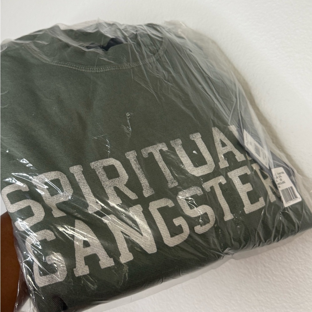 Spiritual Gangster Green Logo Sweatshirt